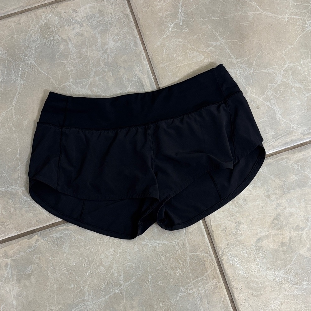 Lululemon Athletica 2” Black Workout Shorts
